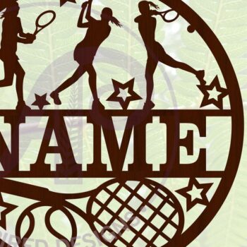 Intra απο ξύλο plywood 3mm-4mm πάχος – Πινακίδα ονόματος τένις Γυναικείο αρχείο Cut Δίασταση  20x20 cm INTRAFABR-68101594 - Image 1