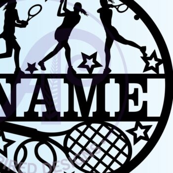 Intra απο ξύλο plywood 3mm-4mm πάχος – Πινακίδα ονόματος τένις Γυναικείο αρχείο Cut Δίασταση  20x20 cm INTRAFABR-68101594 - Image 3