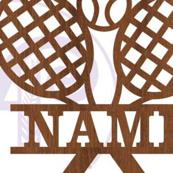 Intra απο ξύλο plywood 3mm-4mm πάχος – Πρότυπο κοπής με λέιζερ για το όνομα του τένις Δίασταση  20x20 cm INTRAFABR-84869671 - Image 3