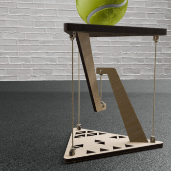 Intra απο ξύλο plywood 3mm-4mm πάχος – Αρχεία αποκοπής με λέιζερ πίνακα Tensegrity Δίασταση 20x20 cm INTRAFABR-120037249 - Image 1