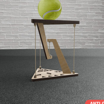 Intra απο ξύλο plywood 3mm-4mm πάχος – Αρχεία αποκοπής με λέιζερ πίνακα Tensegrity Δίασταση  20x20 cm INTRAFABR-120037249 - Image 2