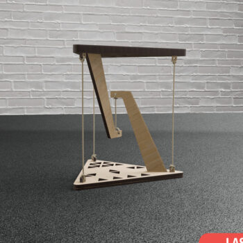 Intra απο ξύλο plywood 3mm-4mm πάχος – Αρχεία αποκοπής με λέιζερ πίνακα Tensegrity Δίασταση 20x20 cm INTRAFABR-120037249 - Image 4