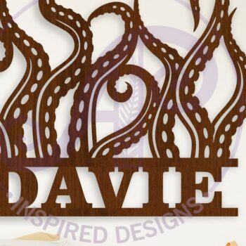 Intra απο ξύλο plywood 3mm-4mm πάχος – Αρχείο κοπής με λέιζερ Σήμα ονόματος Tentacles Δίασταση  20x20 cm INTRAFABR-114693715 - Image 1