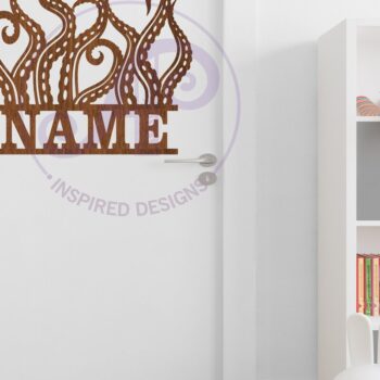 Intra απο ξύλο plywood 3mm-4mm πάχος – Αρχείο κοπής με λέιζερ Σήμα ονόματος Tentacles Δίασταση  20x20 cm INTRAFABR-114693715 - Image 3