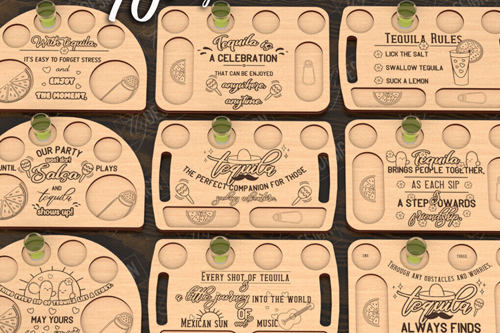 Intra απο ξύλο plywood 3mm-4mm πάχος – Πακέτα Tequila| CNC Δίασταση  20x20 cm INTRAFABR-122010103