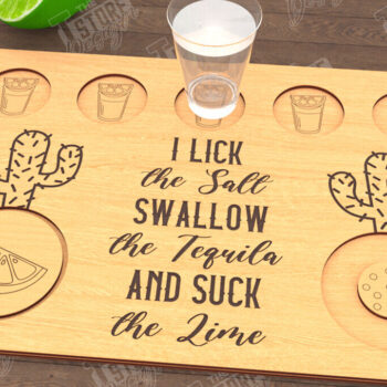 Intra απο ξύλο plywood 3mm-4mm πάχος – Πακέτο Tequila Shot Board | Δίσκος σερβιρίσματος Δίασταση  20x20 cm INTRAFABR-115892961 - Image 4