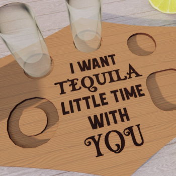 Intra απο ξύλο plywood 3mm-4mm πάχος – Tequila Shot Board Δίασταση  20x20 cm INTRAFABR-79193283 - Image 1