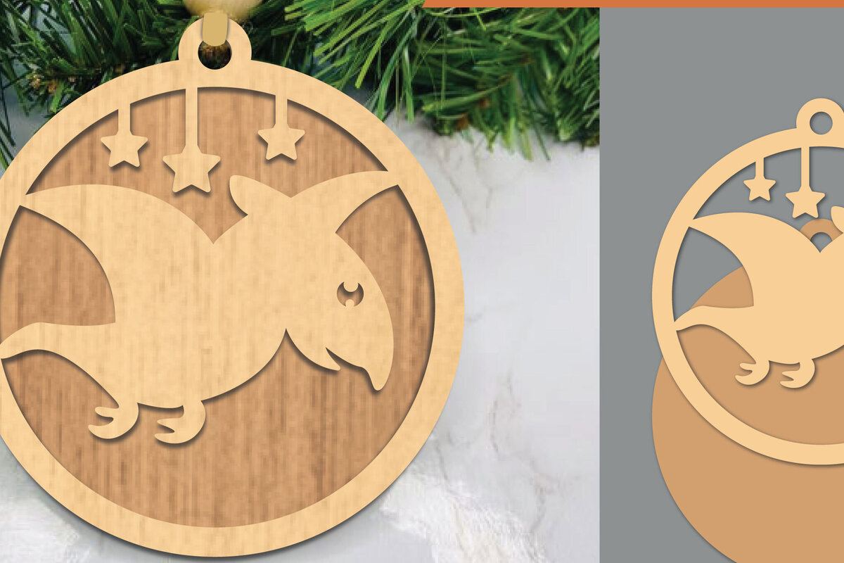 Intra απο ξύλο plywood 3mm-4mm πάχος – Terodactyl Στολίδι Δίασταση  20x20 cm INTRAFABR-106021342