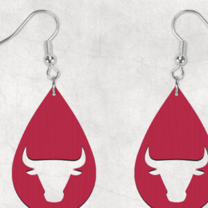 Intra απο ξύλο plywood 3mm-4mm πάχος – Texas Longhorns Boho σκουλαρίκια Δίασταση  5x5 cm INTRAFABR-28853586