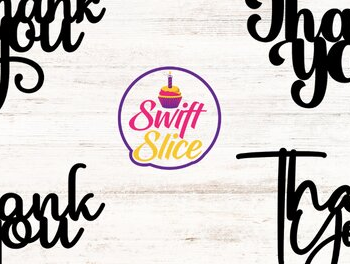 Intra απο ξύλο plywood 3mm-4mm πάχος – Ευχαριστώ Cake Topper Bundle Δίασταση  20x20 cm INTRAFABR-69079885 - Image 1