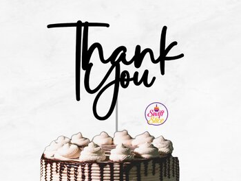 Intra απο ξύλο plywood 3mm-4mm πάχος – Ευχαριστώ Cake Topper Bundle Δίασταση  20x20 cm INTRAFABR-69079885 - Image 2