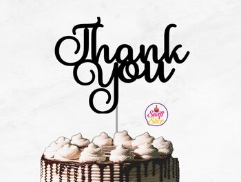 Intra απο ξύλο plywood 3mm-4mm πάχος – Ευχαριστώ Cake Topper Bundle Δίασταση  20x20 cm INTRAFABR-69079885 - Image 3