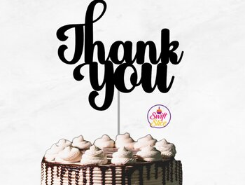 Intra απο ξύλο plywood 3mm-4mm πάχος – Ευχαριστώ Cake Topper Bundle Δίασταση  20x20 cm INTRAFABR-69079885 - Image 4