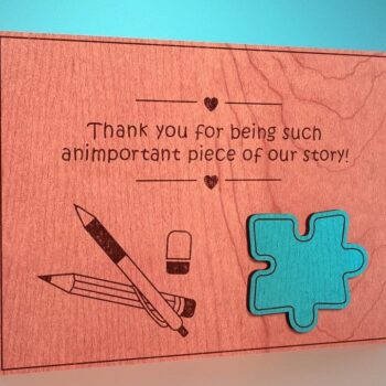 Intra απο ξύλο plywood 3mm-4mm πάχος – Ευχαριστούμε Δάσκαλο Sign | Δίασταση  40x30 cm INTRAFABR-71555928 - Image 10