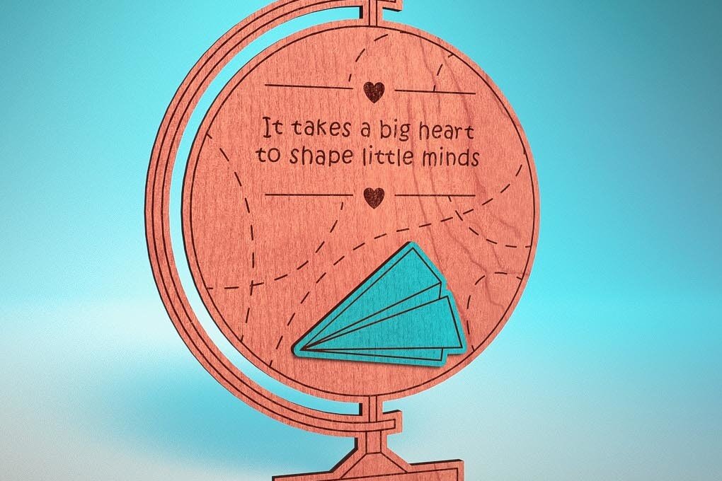 Intra απο ξύλο plywood 3mm-4mm πάχος – Ευχαριστούμε Δάσκαλο Sign | Δίασταση  40x30 cm INTRAFABR-71556014