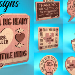 Intra απο ξύλο plywood 3mm-4mm πάχος – Ευχαριστούμε Δάσκαλο Sign | Δίασταση  40x30 cm INTRAFABR-68648898