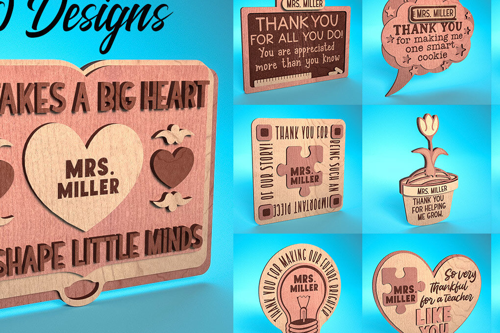 Intra απο ξύλο plywood 3mm-4mm πάχος – Ευχαριστούμε Δάσκαλο Sign | Δίασταση  40x30 cm INTRAFABR-68648898