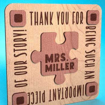 Intra απο ξύλο plywood 3mm-4mm πάχος – Ευχαριστούμε Δάσκαλο Sign | Δίασταση  40x30 cm INTRAFABR-68648898 - Image 8