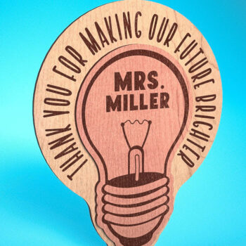 Intra απο ξύλο plywood 3mm-4mm πάχος – Ευχαριστούμε Δάσκαλο Sign | Δίασταση  40x30 cm INTRAFABR-68648898 - Image 9