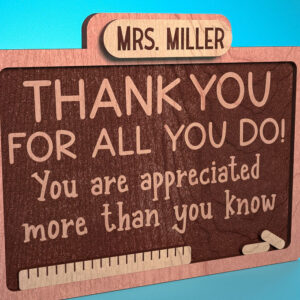 Intra απο ξύλο plywood 3mm-4mm πάχος – Ευχαριστούμε Δάσκαλο Sign | Δίασταση  40x30 cm INTRAFABR-68648977