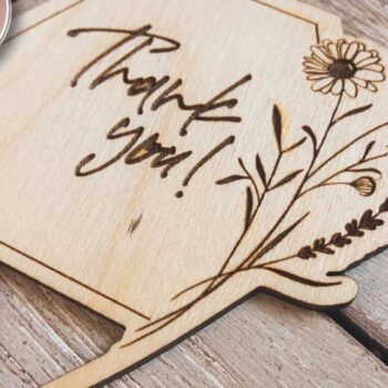 Intra απο ξύλο plywood 3mm-4mm πάχος – Σας ευχαριστούμε Topper Δίασταση  20x20 cm INTRAFABR-71918437 - Image 5