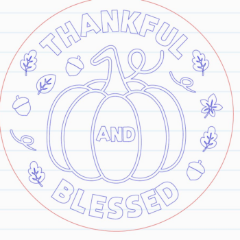 Intra απο ξύλο plywood 3mm-4mm πάχος – Ευγνώμων και ευλογημένος Δίασταση 20x20 cm INTRAFABR-124913640 - Image 2