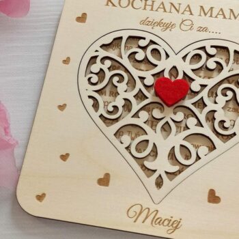 Intra απο ξύλο plywood 3mm-4mm πάχος – Χάρη στη μαμά. Δώρο για τη γιορτή της μητέρας. Δίασταση 20x20 cm INTRAFABR-30939137 - Image 5