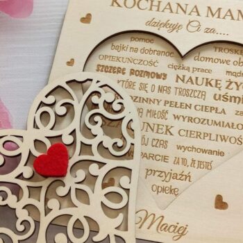 Intra απο ξύλο plywood 3mm-4mm πάχος – Χάρη στη μαμά. Δώρο για τη γιορτή της μητέρας. Δίασταση 20x20 cm INTRAFABR-30939137 - Image 6