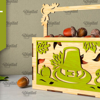 Intra απο ξύλο plywood 3mm-4mm πάχος – Δέσμη κοπής με λέιζερ κουτιά των ευχαριστιών Δίασταση  20x20 cm INTRAFABR-106527654 - Image 4