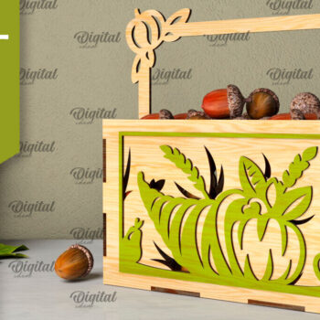 Intra απο ξύλο plywood 3mm-4mm πάχος – Δέσμη κοπής με λέιζερ κουτιά των ευχαριστιών Δίασταση  20x20 cm INTRAFABR-106527654 - Image 5