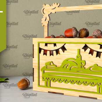 Intra απο ξύλο plywood 3mm-4mm πάχος – Δέσμη κοπής με λέιζερ κουτιά των ευχαριστιών Δίασταση  20x20 cm INTRAFABR-106527654 - Image 7