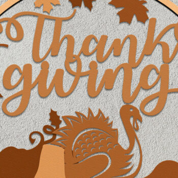 Intra απο ξύλο plywood 3mm-4mm πάχος – Αρχεία αποκοπής με λέιζερ για την Ημέρα των Ευχαριστιών Δίασταση  20x20 cm INTRAFABR-16868364 - Image 4