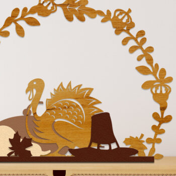 Intra απο ξύλο plywood 3mm-4mm πάχος – Αρχεία αποκοπής με λέιζερ για την Ημέρα των Ευχαριστιών Δίασταση  20x20 cm INTRAFABR-16868364 - Image 9