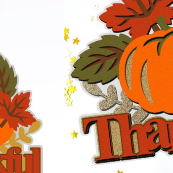 Intra απο ξύλο plywood 3mm-4mm πάχος – Ευχαριστιών Cake Topper Pumpkin 3D Δίασταση 20x20 cm INTRAFABR-108395697 - Image 1