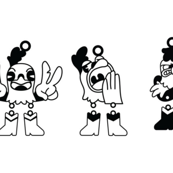 Intra απο ξύλο plywood 3mm-4mm πάχος – Ευχαριστιών Σκουλαρίκι κοτόπουλου, Δίασταση  5x5 cm INTRAFABR-101167550 - Image 3