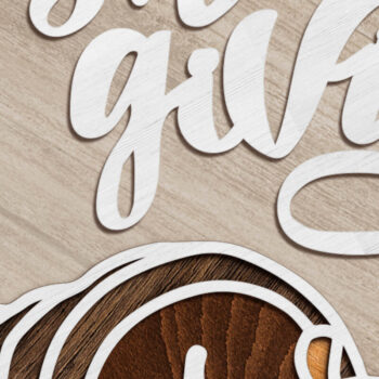 Intra απο ξύλο plywood 3mm-4mm πάχος – Πρότυπο πολυστρωματικής κοπής ημέρας των ευχαριστιών Δίασταση  20x20 cm INTRAFABR-80312364 - Image 6