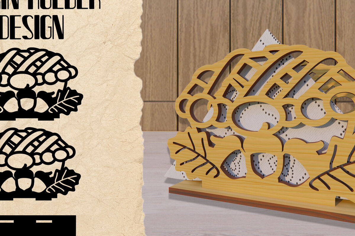 Intra απο ξύλο plywood 3mm-4mm πάχος – Laser θήκης χαρτοπετσέτας για τις Ημέρες των Ευχαριστιών Δίασταση  20x20 cm INTRAFABR-79198649