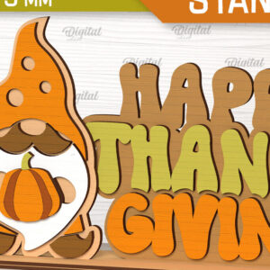 Intra απο ξύλο plywood 3mm-4mm πάχος –  κοπής με λέιζερ διακόσμηση για την ημέρα των ευχαριστιών Δίασταση  20x20 cm INTRAFABR-103311753