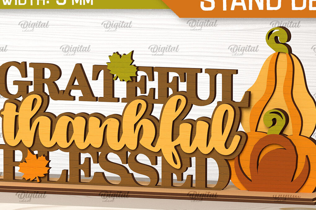 Intra απο ξύλο plywood 3mm-4mm πάχος –  κοπής με λέιζερ διακόσμηση για την ημέρα των ευχαριστιών Δίασταση  20x20 cm INTRAFABR-103311851