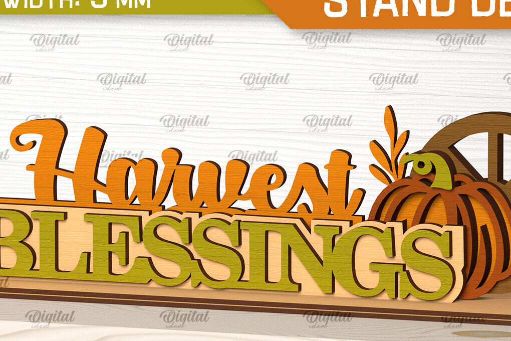 Intra απο ξύλο plywood 3mm-4mm πάχος –  κοπής με λέιζερ διακόσμηση για την ημέρα των ευχαριστιών Δίασταση  20x20 cm INTRAFABR-103312089