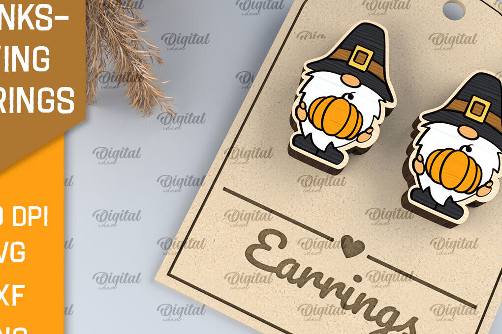 Intra απο ξύλο plywood 3mm-4mm πάχος – Σκουλαρίκια με λέιζερ των Ευχαριστιών Δίασταση  5x5 cm INTRAFABR-105629531