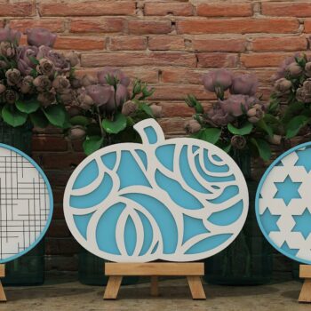 Intra απο ξύλο plywood 3mm-4mm πάχος – Ευχαριστίες, Συγκεντρώστε, Καρό PatternFiles Δίασταση  20x20 cm INTRAFABR-39420187 - Image 1