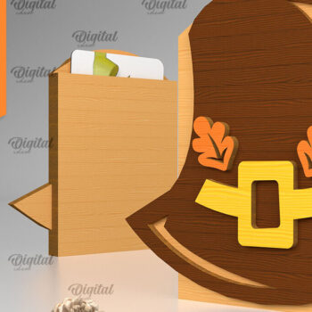 Intra απο ξύλο plywood 3mm-4mm πάχος – Θήκη δώρου για την Ημέρα των Ευχαριστιών Δίασταση 20x20 cm INTRAFABR-104234499 - Image 1