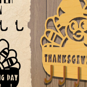 Intra απο ξύλο plywood 3mm-4mm πάχος – Κρεμάστρα των Ευχαριστιών Κόψιμο με λέιζερ. Αρχική. Δίασταση  20x20 cm INTRAFABR-78570134