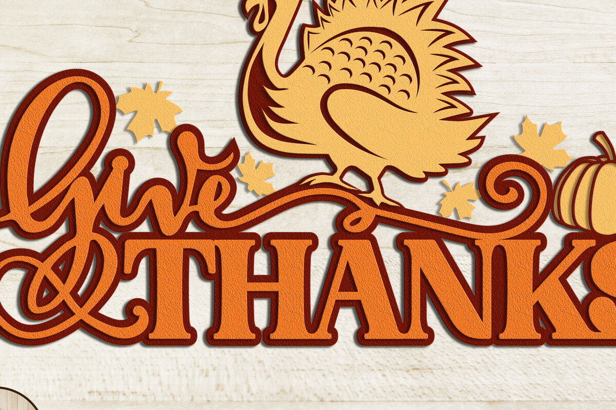 Intra απο ξύλο plywood 3mm-4mm πάχος – Αρχεία κοπής με λέιζερ της ημέρας των ευχαριστιών Δίασταση  20x20 cm INTRAFABR-16955418