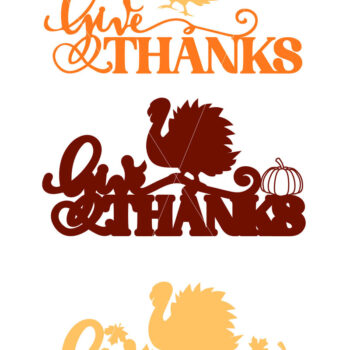 Intra απο ξύλο plywood 3mm-4mm πάχος – Αρχεία κοπής με λέιζερ της ημέρας των ευχαριστιών Δίασταση  20x20 cm INTRAFABR-16955418 - Image 5