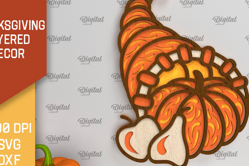 Intra απο ξύλο plywood 3mm-4mm πάχος – Ευχαριστιών Layered Decor Κοπή λέιζερ Δίασταση  20x20 cm INTRAFABR-103708430