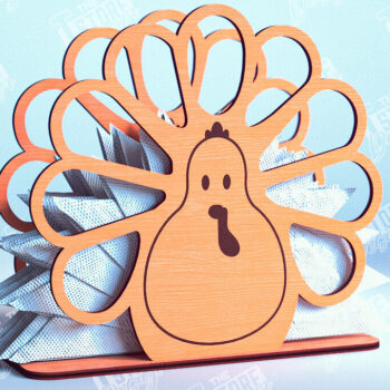 Intra απο ξύλο plywood 3mm-4mm πάχος – Πακέτο θήκης χαρτοπετσέτας ημέρας των ευχαριστιών | CNC Δίασταση 20x20 cm INTRAFABR-103791721 - Image 7