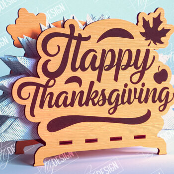 Intra απο ξύλο plywood 3mm-4mm πάχος – Πακέτο θήκης χαρτοπετσέτας ημέρας των ευχαριστιών | CNC Δίασταση 20x20 cm INTRAFABR-103788745 - Image 11