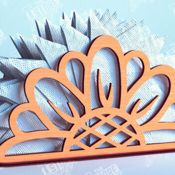 Intra απο ξύλο plywood 3mm-4mm πάχος – Θήκη χαρτοπετσέτας για την ημέρα των ευχαριστιών | Αρχείο CNC Δίασταση  20x20 cm INTRAFABR-103791257 - Image 1